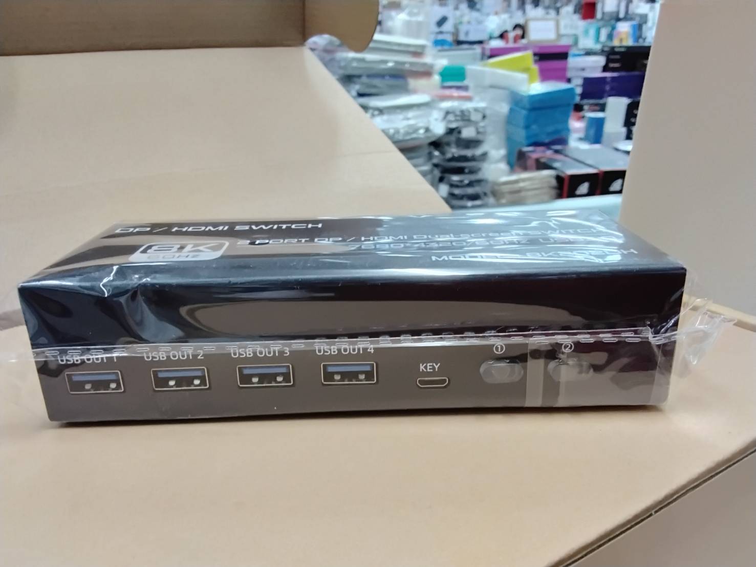 DP/HDMI KVM Switch รุ่น 8K2020H อุปกรณ์สลับสัญญาณ DP/HDMI