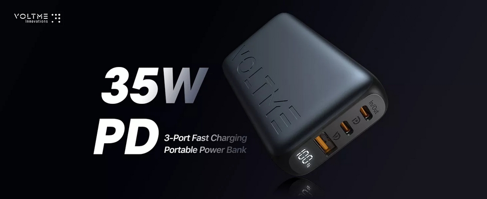 VOLTME HYPERCORE 10K TRIO POWER BANK 10000Mah.