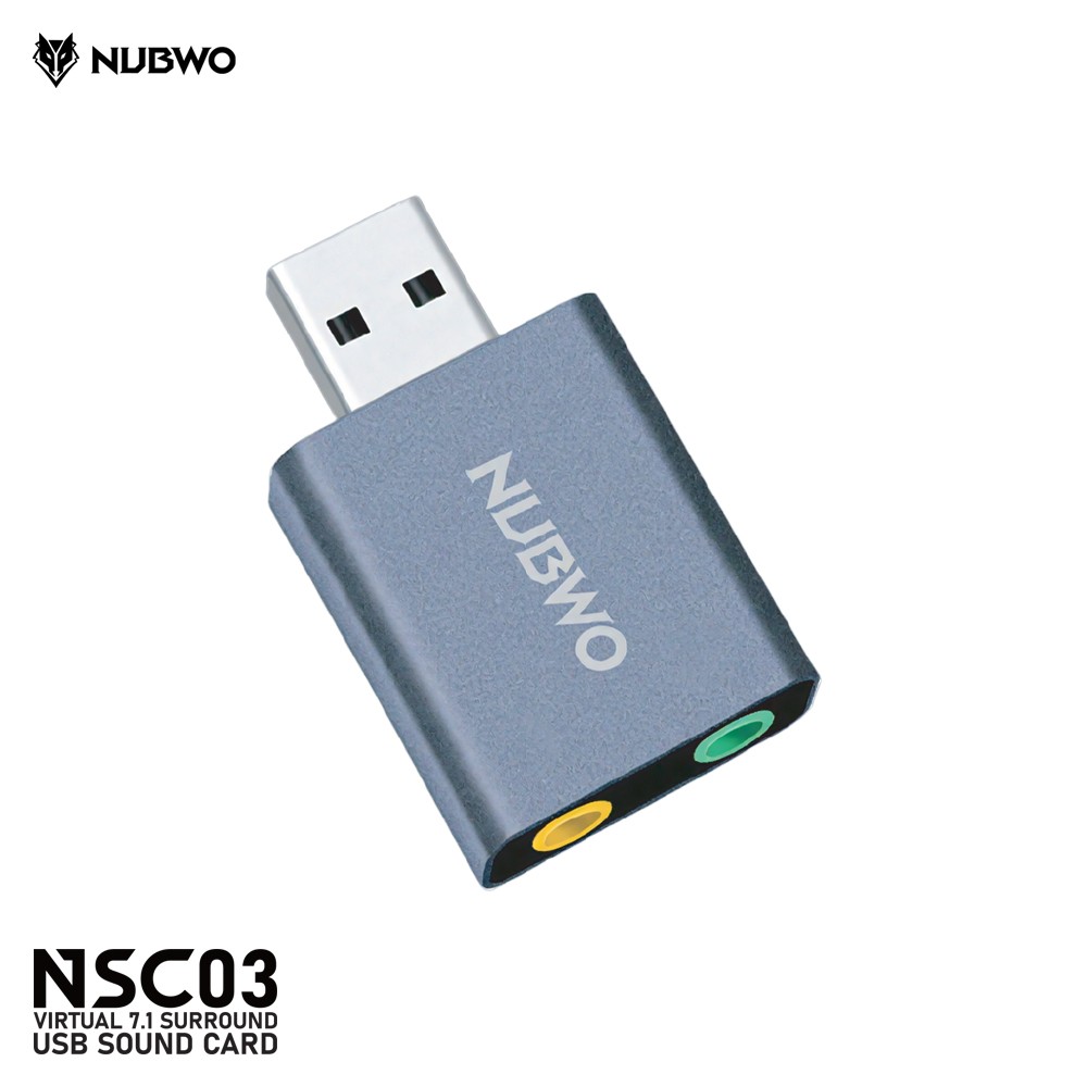 NUBWO NSC03 VIRTUAL 7.1 SURROUND USB SOUND CARD