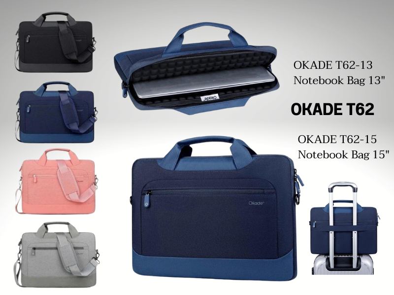 OKADE รุ่นT62 กระเป๋าใส่โน๊ตบุ๊ครองรับโน๊ตบุ๊คขนาดประมาณ 14-15 นิ้ว