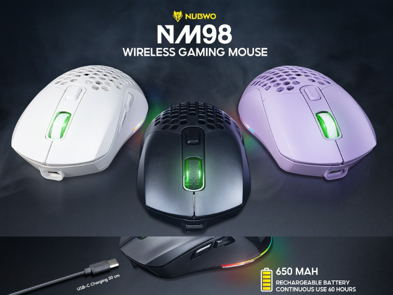 NUBWO NM98 WIRELESS & BLUETOOTH GAMING MOUSE