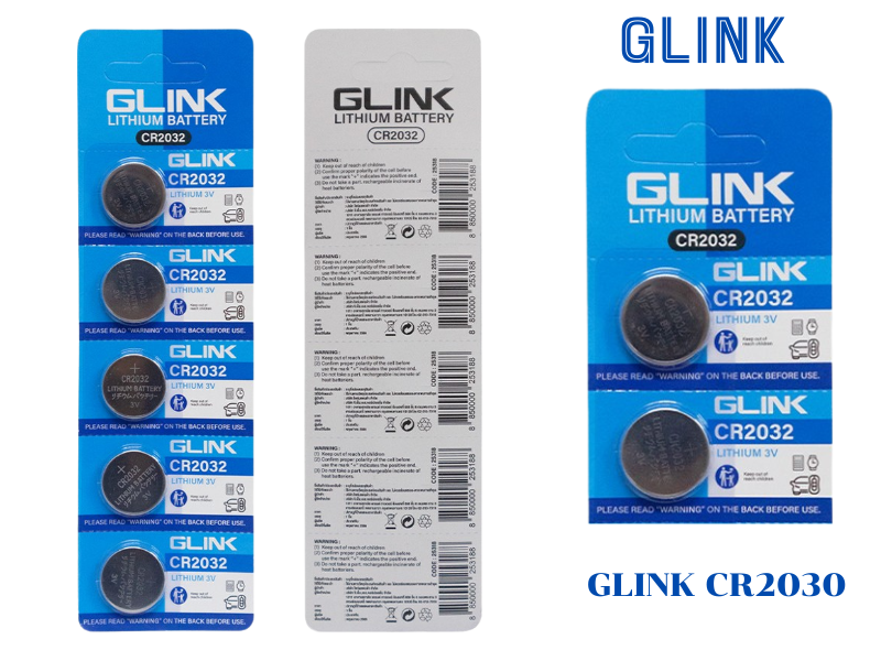 GLINK CR2032 ถ่านกระดุมลิเธียม 3V (Lithium Battery 3V)