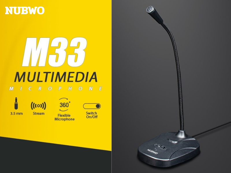 NUBWO Microphone Computer หัวต่อแจ๊ค 3.5mm.รุ่น M33