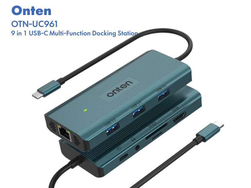 ONTEN Model. UC961 USB-C Multi-Function Docking Station 9-IN-1