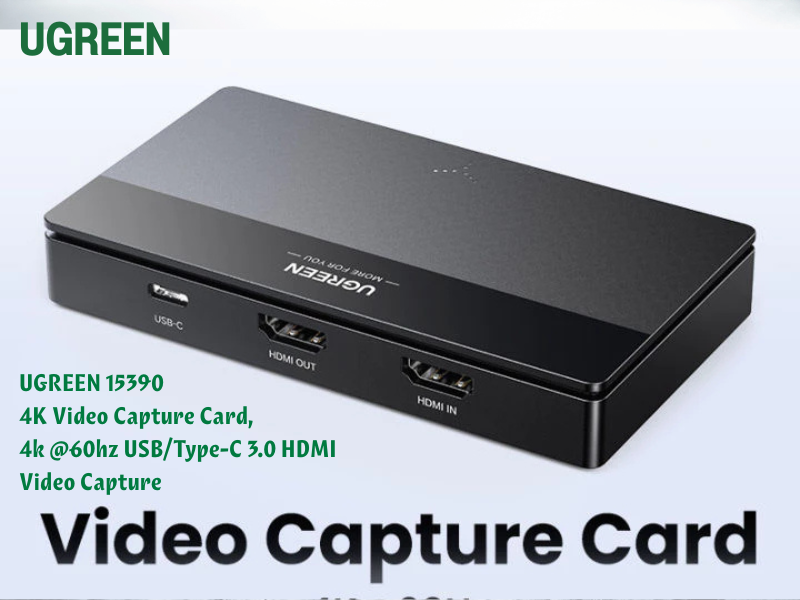 UGREEN รุ่น 15390 Video Capture Card 4K@60Hz USB/Type-C 3.0 HDMI